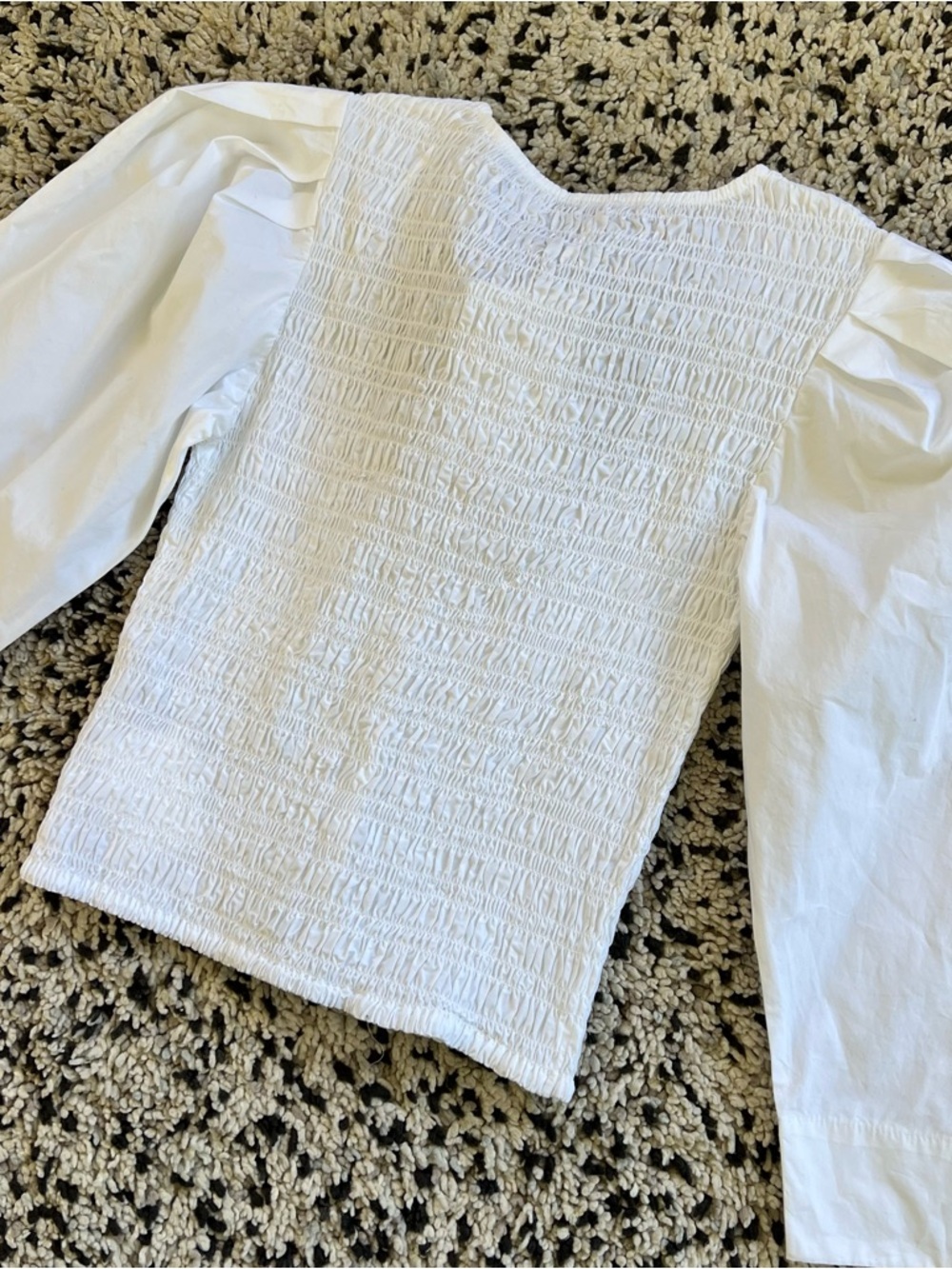 GANNI Organic Cotton Poplin Blouse F8856 Women’s Size 34 XS - Picture 11 of 13